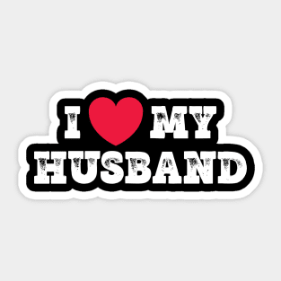 I love my Husband Sticker